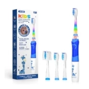 Seago Cepillo electrico infantil, Cepillo de dientes infantil con luz de colores, 4 cabezal